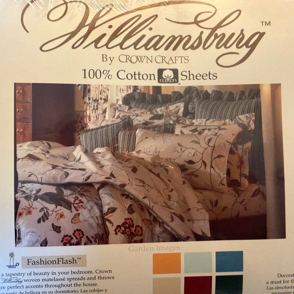 Williamsburg by Crown Crafts sheet flat williamsburg